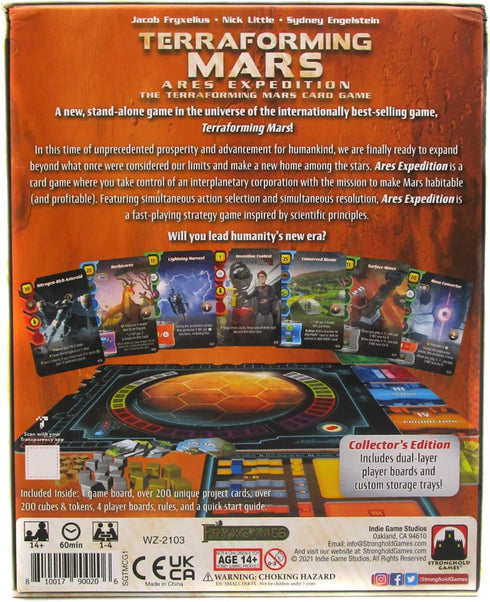 Stronghold Games Terraforming Mars Ares Expedition - Card Game Collectors Edition for 1 to 4 Players, Orange