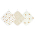 aden + anais Essentials Washcloth 3-Pack, Super Soft 100% Cotton Muslin, Gentle