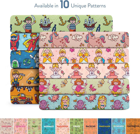 100% 8 Inch 360 (28 52 Tafts Viscose Fitted Crib Sheets, Girls, Boys & Unisex, Deep Pocket, Standard Crib & Toddler