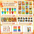 Set Craft24Set BenLouis Fall Party Favors for Kids Thanksgiving Day Classroom Gifts Prize Coloring Books Bulk