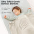BubblePanda 30x40 Inches Ultra-Soft Rayon Made from Bamboo Baby Blanket - Double-Layer Swaddle Blanket, Breathable