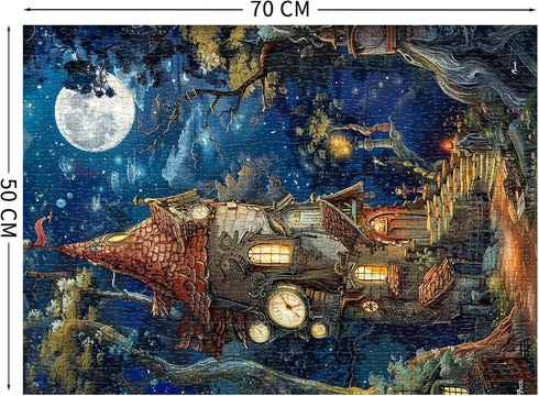 1000 1000 Ancient Castle Puzzles for Adults Pieces, Jigsaw Puzzles for Adults Piece, Challenging Game Toys, Impossible