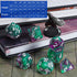 CiaraQ DND Polyhedral Dice Set - Black Dice Bag for D&D RPG Table Games