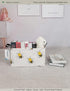Rectangular Folding Laundry Basket, Waterproof Canvas Basket for Children's Room, Office, Clothes, Toys Storage (Bee)