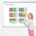 Giant Magnetic Ten-Frame Set - 5 Ten Frames and 55 Magnetic Math Counters - Classroom Toys for Kindergarten