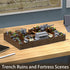WW2 Military Base Bunker Trench Building Blocks (1350 Pcs), Including Fortresses and Anti-Aircraft Guns for Kids