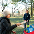 Wooden Paddle Ball Set of 2 - Fun Classic Indoor Outdoor Toy with Red Carry Bag for Boys and Girls