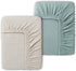 Muslin Fitted Crib Sheets for Girls & Boys-2 Pack 28"x 52" Soft