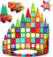 Magnetic Tiles Toy with 2 Cars - 110 Pcs 3D Magnet Building Blocks Set for Kids STEM Educational Toys for Ages 3-8