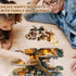 (195 11.4 11.4in) WOODBESTS Wooden Puzzles for Adults Piece, M, * Fox House Wood Puzzle Adult, Unique Wooden Animal