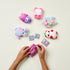 REAL LITTLES Plushie Pet Backpacks, Soft Fluffy Animal Micro Backpack with 4 Real Working Micro Stationery Surprises