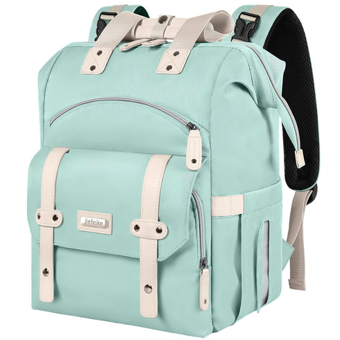 Jiefeike Diaper Bag Backpack,Green diaper bags for baby girl boy, girl diaper