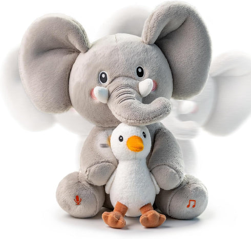 TUMAMA Elephant Stuffed Animal Toys, Interactive Singing Talking Plush Elephant and Bird
