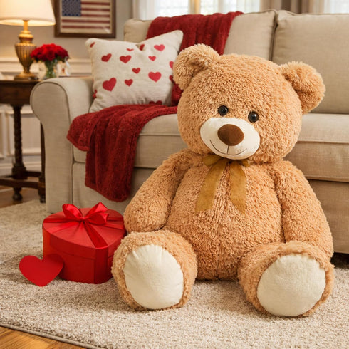 36 inch HollyHOME Big Teddy Bear Large Teddy Bear Stuffed Animal Birthday Valentines Day Plush for Kids and Girlfriend