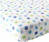 Luvable Friends Unisex Baby Fitted Crib Sheet, Blue Geometric, One Size