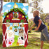 Farm Animals Toss Game with 3 Nylon Bean Bags, Indoor and Outdoor Party Game for Kids, Farmer Theme Decorations
