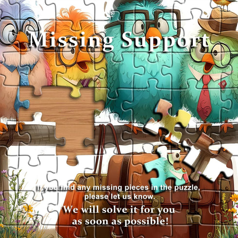 PICKFORU 1000 Funny Bird Puzzles for Adults Pieces, Nature Cute Animal Colorful Wildflower Puzzle, Impossible Hard
