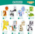 BONNYCO 3D Puzzles for Kids Toys Pack 8 - Educational Jungle Animals 3D Puzzle for Boys and Girls, Birthday Gifts