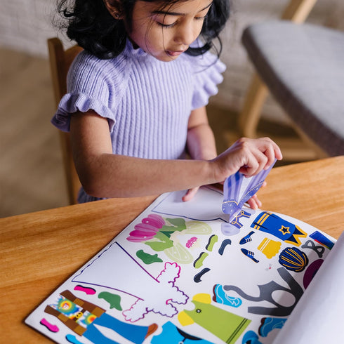 Melissa & Doug Reusable Sticker Pad: Dress-Up - 165+ Removable Stickers for Kids
