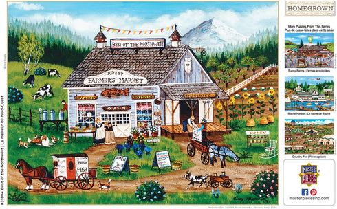 Masterpieces 750 Piece Jigsaw Puzzle for Adults and Family - Best Of The Northwest, 18"x24"