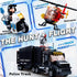 Set, Command 6+, 540 City Police Chase Building SWAT Mobile Police Truck Building Toy with Helicopter & Police