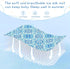miaozhen 28" 52" Cooling Baby Crib Mattress x Washable Snowflake Pattern Blue Bed Pads for Baby&Toddler