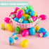 24 JOYIN Pcs Prefilled Easter Eggs Bubble Wands for Kids Party Favors, Basket Stuffers, Toys Inside for Children Fun