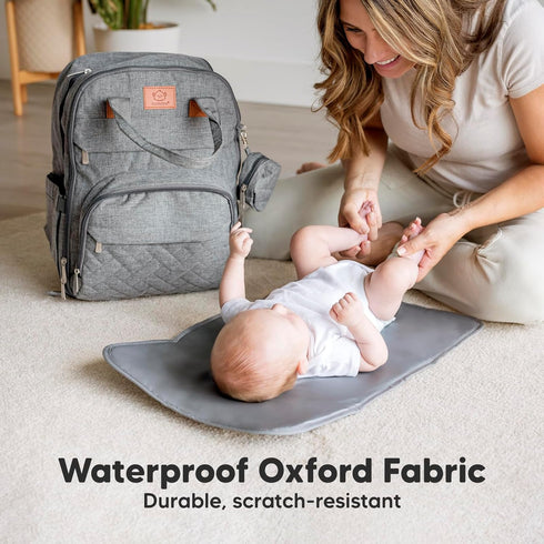 Backpack Backpack KeaBabies Diaper Bag - Large Baby Diaper Bag with Changing Pad, Baby Boy, Girl, Travel for Mom