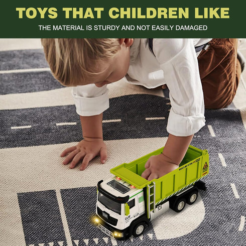 Voicinlili Boys-1:40 3 4 5 6 7 8 Dump Truck Toy for Simulation Model, Educational Construction Toys with Realistic