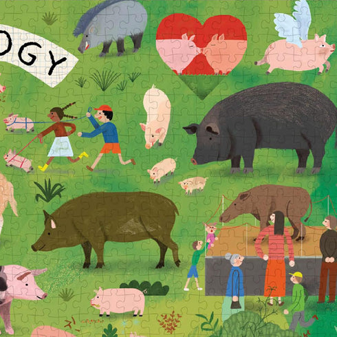 Princeton Architectural Press Pigology - 1000 Piece Puzzle