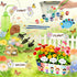 IELEK 4 5 6 7 8 9 10 11 12 Paint & Plant Kids Gardening Kit Arts and Crafts Toys - Toddler Gardening Kits Birthday