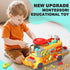 3 4 5 iPlay, iLearn Toddler Busy Bus Toy, Kids Take Apart School Bus W/Tools, Steering Wheel & Gears, Push Go Assemble