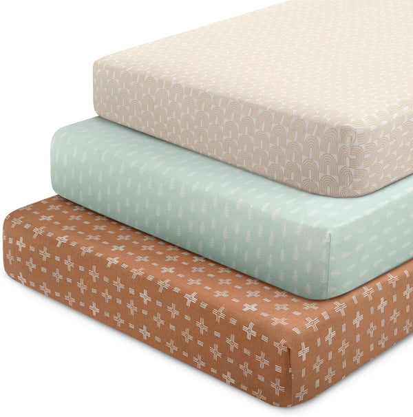 Delta Children Fitted Crib Sheets for Girls and Boys - 100% Organic