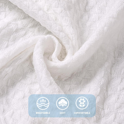 36x50 Booulfi Baby Blanket Newborn Boys Girls Satin Trim White Baby Blankets Baptism Christening Baby Shawl Neutral