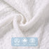 36x50 Booulfi Baby Blanket Newborn Boys Girls Satin Trim White Baby Blankets Baptism Christening Baby Shawl Neutral