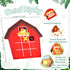 24 Pack Farm Animals Tic Tac Toe Board Game, Felt Barnyard Party Favors for Farm Themed Supplies