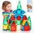 Mruikeny Mini Magnetic Tiles Travel Toddler Toys, Portable Travel Magnetic Tiles Kids