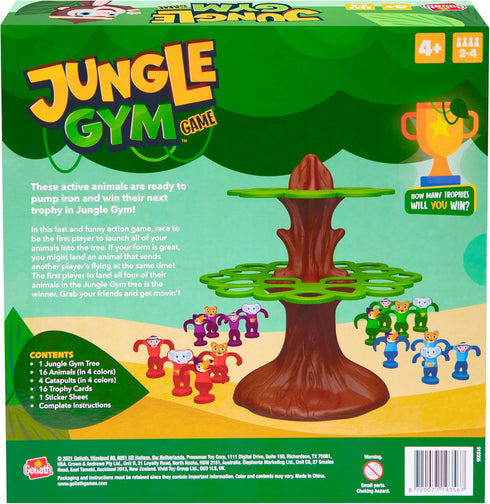 Goliath Jungle Gym Game - Fast-Flinging Flying Animal Game for Ages 4 and Up, 2-4 Players