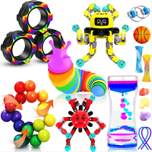 15Pack Fidget Toys Bulk for Adult Kids Age 5-7, 8-12, Sensory Autism