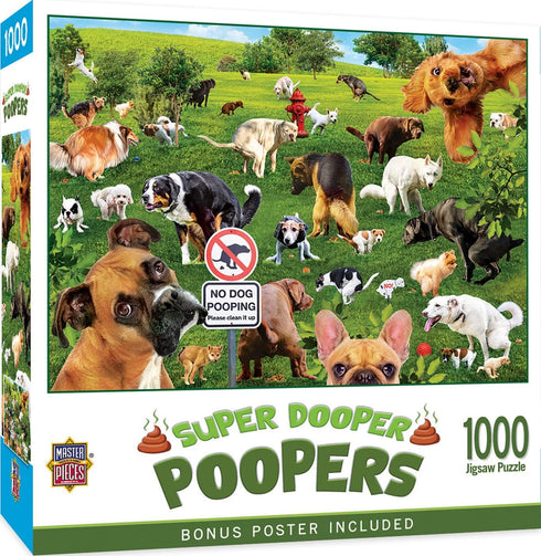 MasterPieces 1000 Piece Jigsaw Puzzle - Super Dooper Poopers for Adults and Family - 19.25"x26.75"