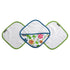 JJ Cole Bath Mitt Set, Washcloth Summer Garden, Pink/Green/Blue/Yellow/White/Orange