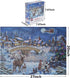 Christmas Puzzle Eve 500 Pieces Jigsaw Puzzles for Adults,27" x20" Large Puzzle Winter Santa Claus Decoration for Family Party Holiday-Each Piece is Unique