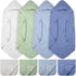 VitalCozy 8 Pcs Baby Muslin Hooded Bath Towels and Washcloths, 32 x