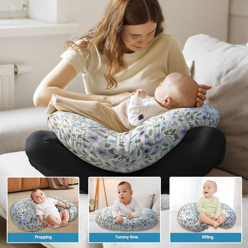 x-vesolje Nursing Pillow, Breastfeeding Pillow with Removable Cover, Ergonomic Breast Feeding Pillow, Baby Feeding