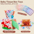 612 Yeeeasy Baby Tissue Box Toy, Montessori Sensory Toy for Babies Months, Infant Early Learning Toy with Mirror