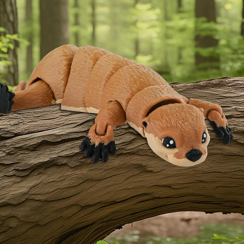 GemmiCho 3D 5.7" 3D 5-7 4-6 8-12 Printed Animals, Articulated Otter Toy, Printed Toys for Stress Relief, Animals