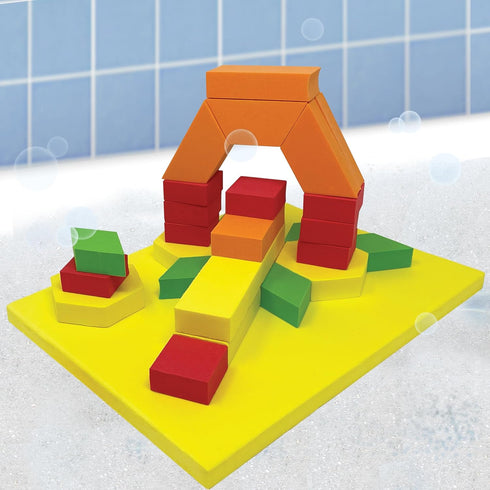Stem Discovery Blocks Educational Bath Toy, STEM Blocks Tower Blocks, Pool Toy for Science Museums and Children's