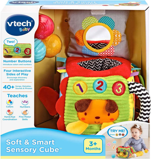 VTech Soft and Smart Sensory Cube - Multicolor Toy for 3-24 Months