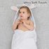 2 Pack 100% Viviland Hooded Baby Towels, Soft Cotton Baby Bath Towels with Hood, Extra Thick and Absorbent, Essential
