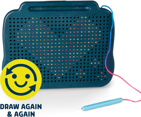 Chuckle & Roar Magnetic Rainbow Drawing Pad & Stencil Edition Mess-Free Reusable Drawing Board for Kids | Screen-Free